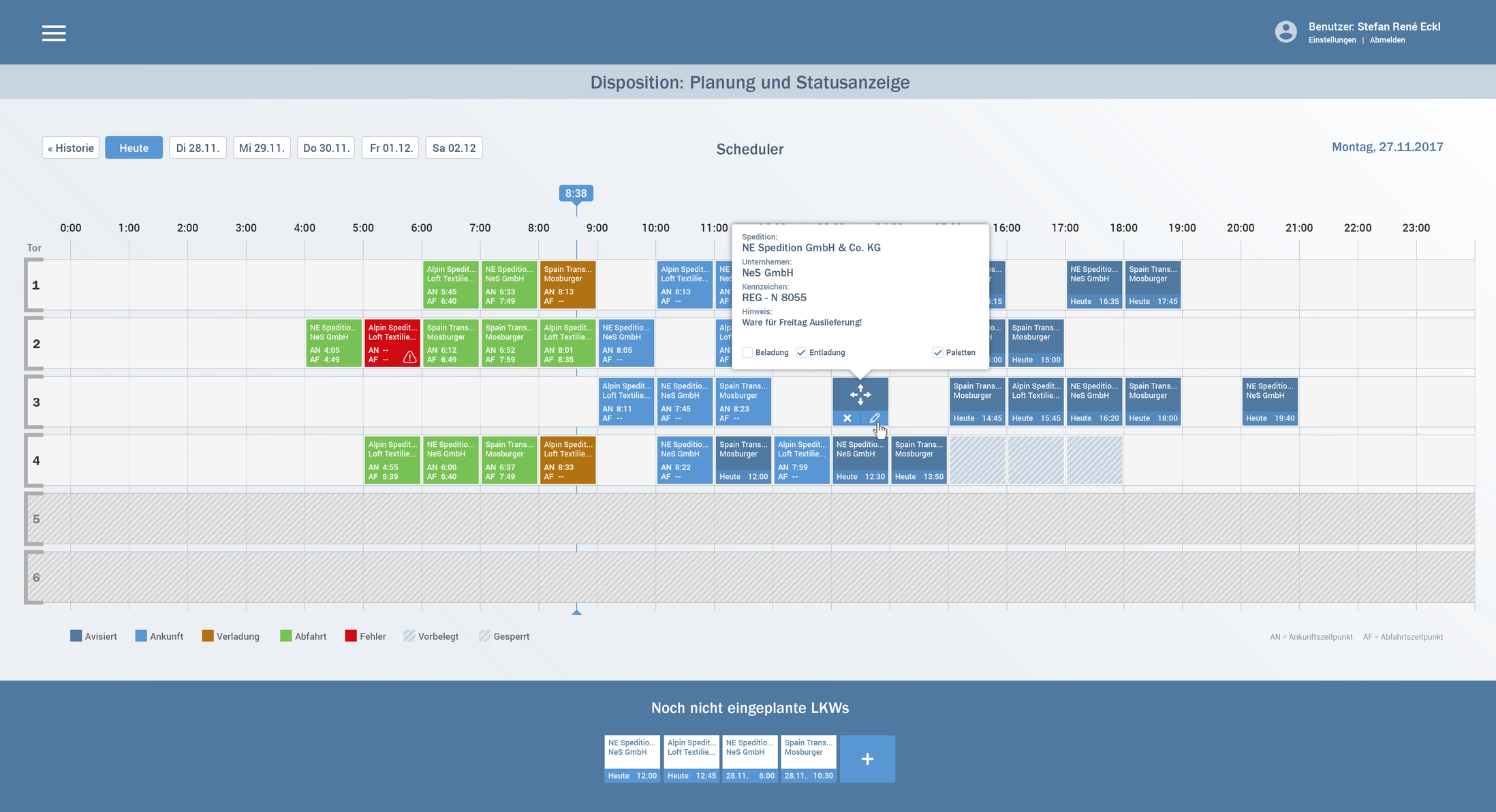 Zeitfenstermanagement Software